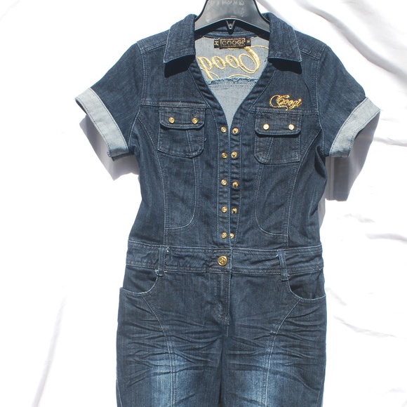 Coogi | Denim Jean One Piece - M - Picture 3 of 8